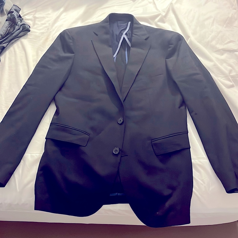 Mens black suit jacket - worn once